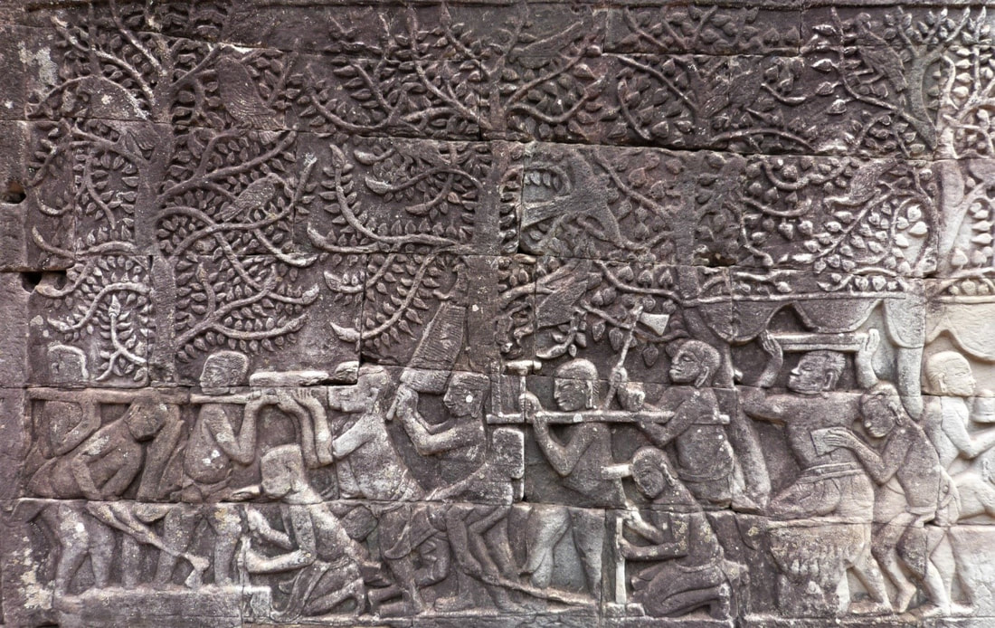 Tier-Reliefs am Bayon Tempel Bild 10