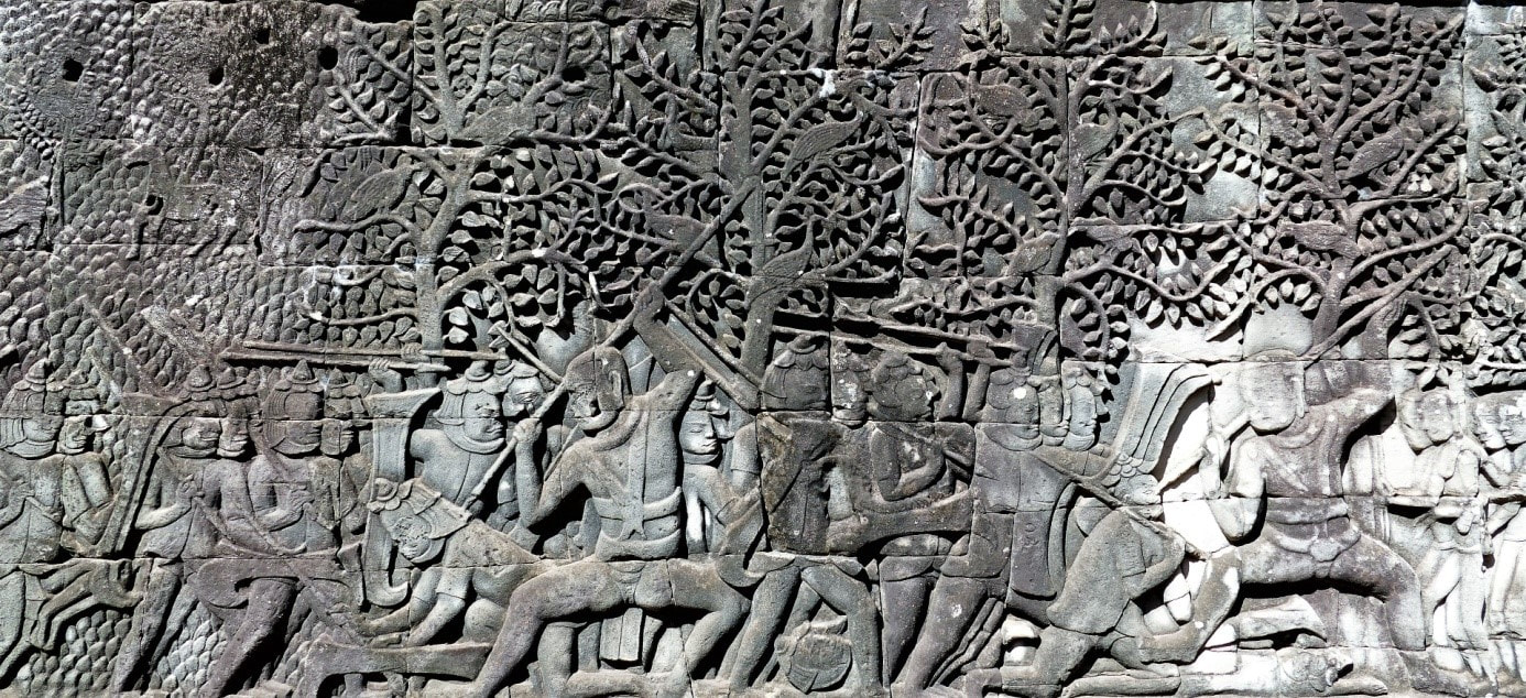 Tier-Reliefs am Bayon Tempel Bild 11