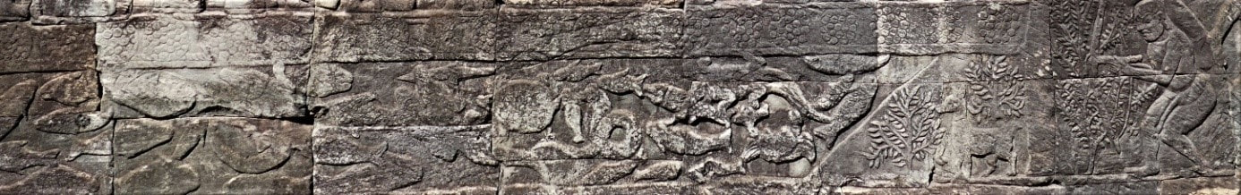 Tier-Reliefs am Bayon Tempel Bild 18