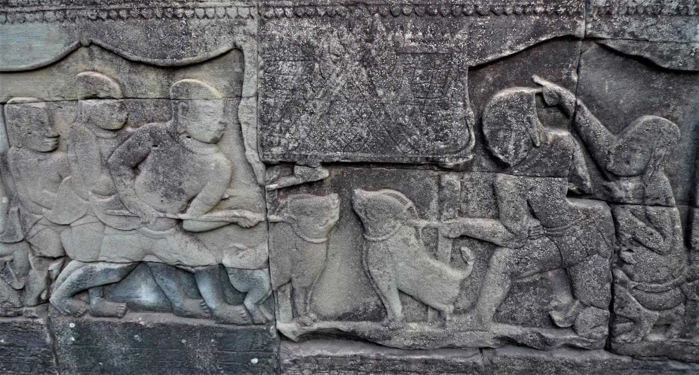 Tier-Reliefs am Bayon Tempel Bild 23