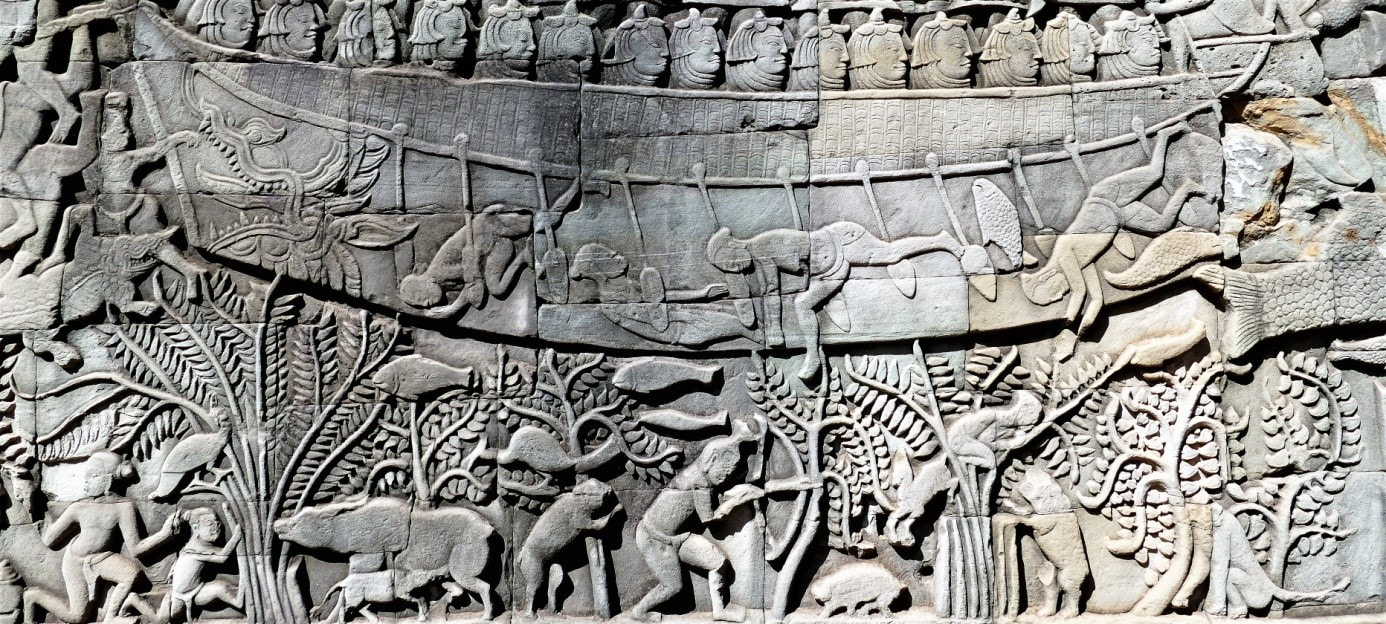 Tier-Reliefs am Bayon Tempel Bild 30