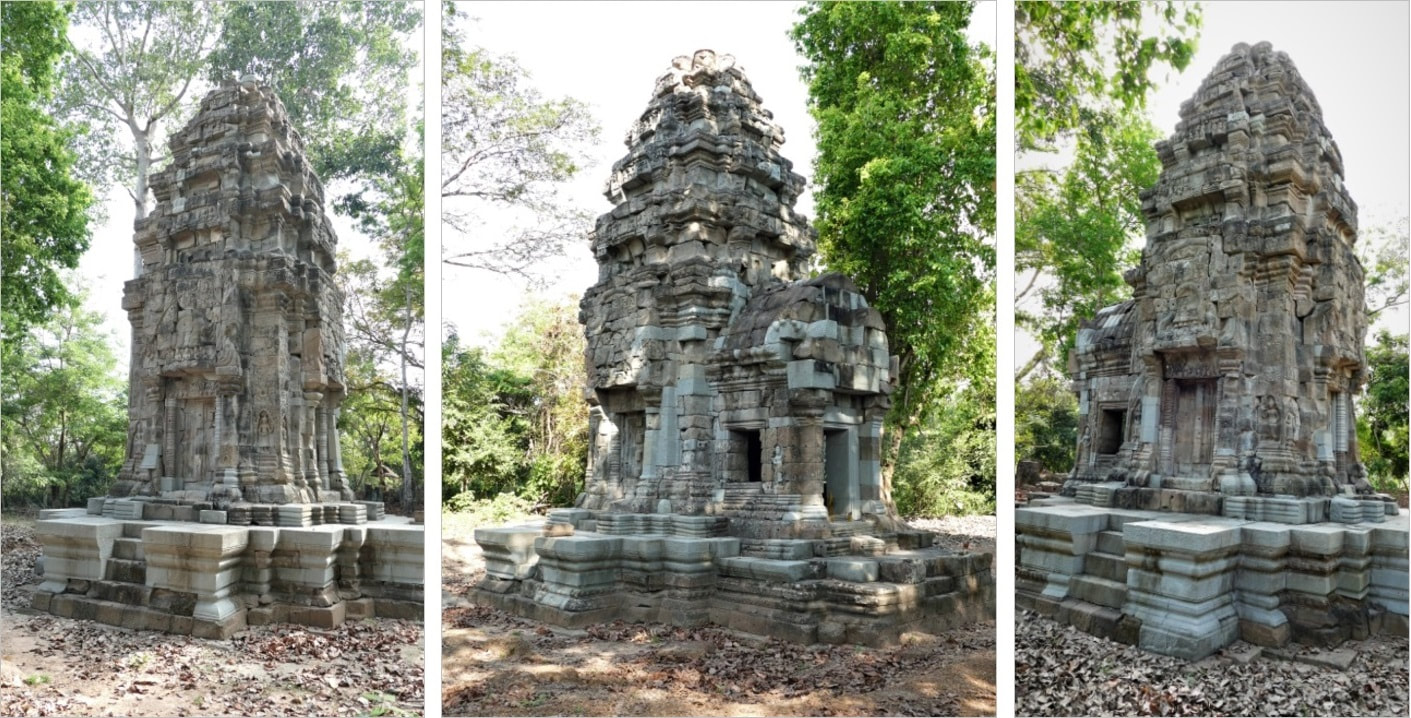 Tonle Snguot Tempel – Kapelle in drei Ansichten (Februar 2022)