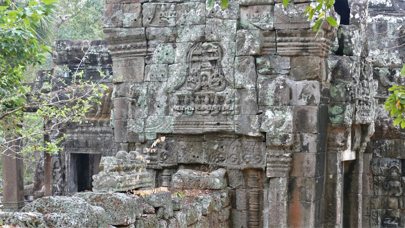 Bild 1: Banteay Kdei Tempel: Ost-Gopuram, Nord-Ansicht