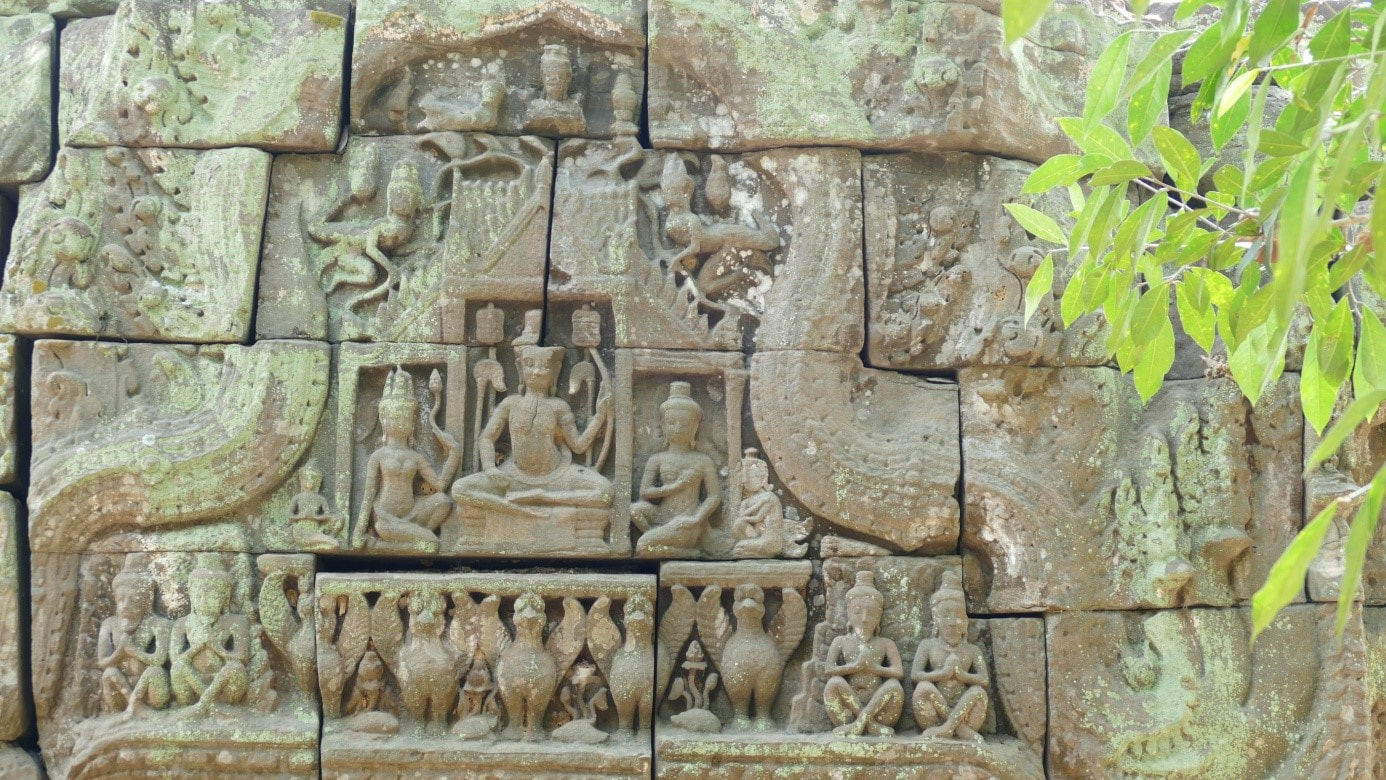 Bild 6: Preah Khan Tempel – Tympanum Tridevi