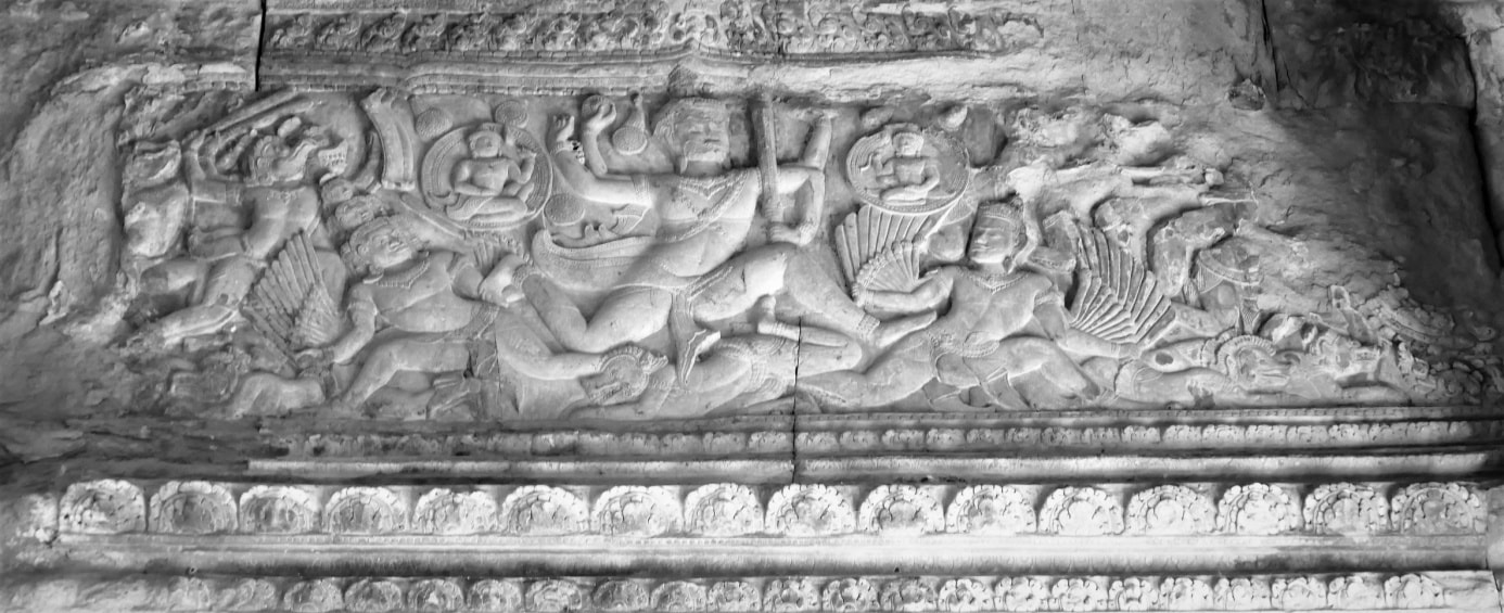 Angkor Wat – Vishnu im Kampf 