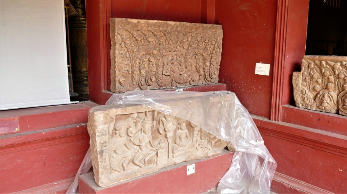 Bild 1.2: Krishna-Kaliya-Lintel, National Museum Phnom Penh, Präsentation 2022