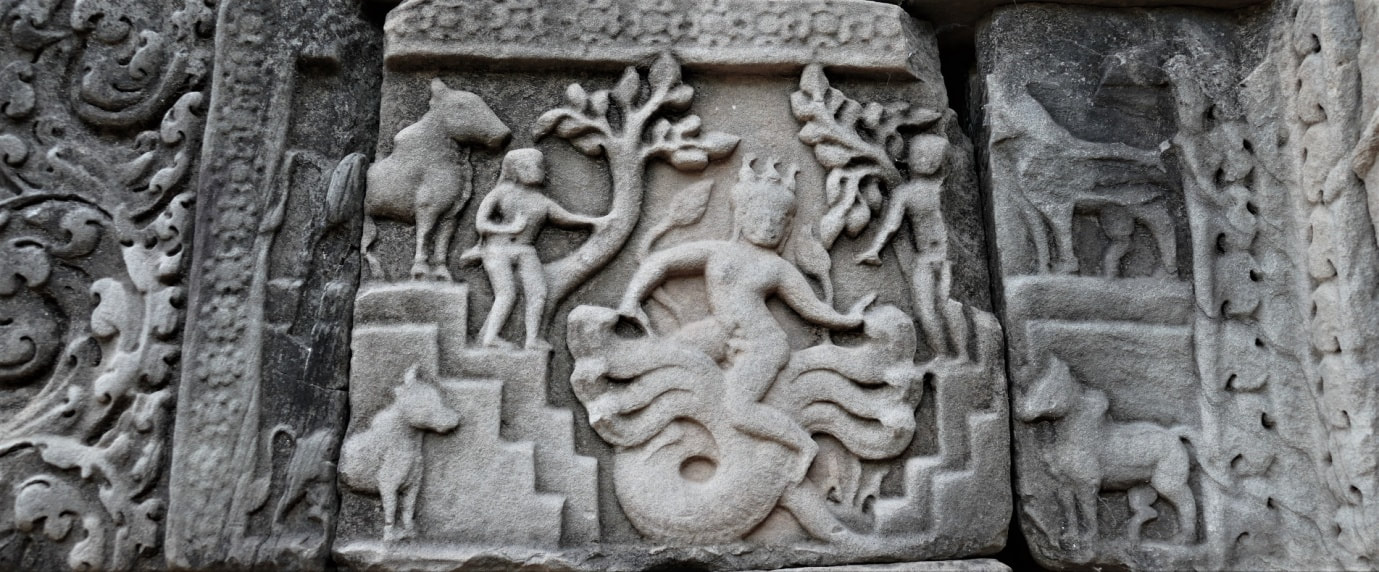 Bild 3: Baphuon Tempel (Angkor Thom) – Krishna-Kaliya-Relief 