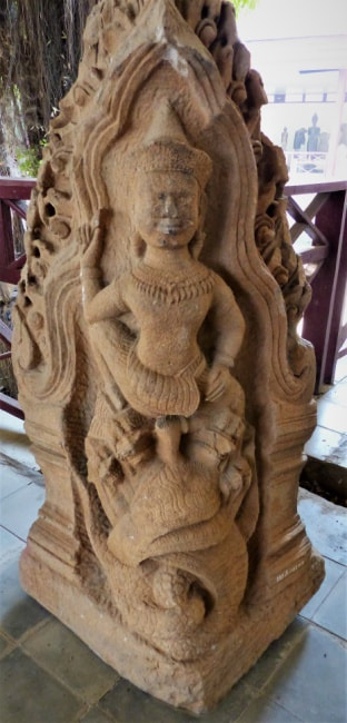 Bild 6: Krishna-Kaliya-Akroterion Altes Provincial Museum Battambang
