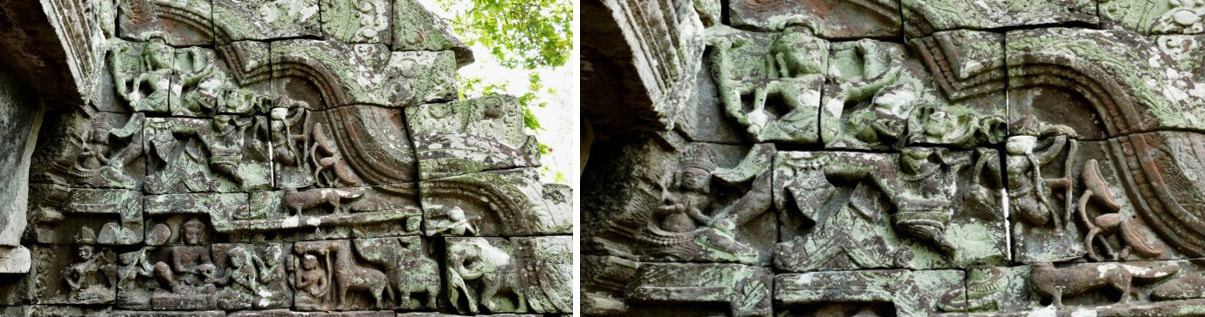 IV. 4 & IV.5 Prasat Preah Pithu – Halbtympanum: Vishnu Vamana