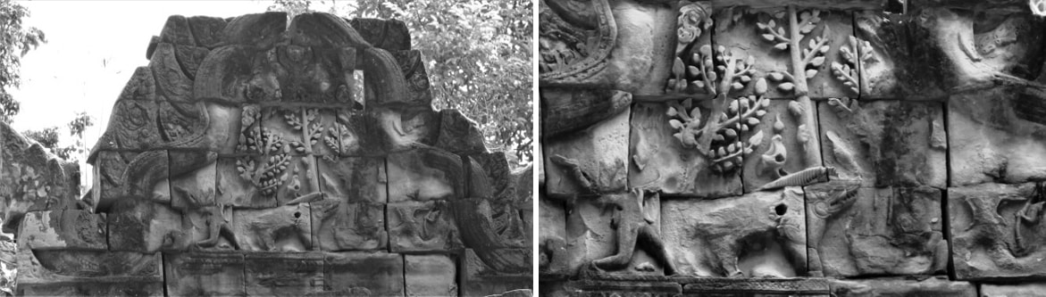 VII.3 & VII.4 Prasat Banteay Ampil (Angkor) – Tympanum mit Varaha (?)