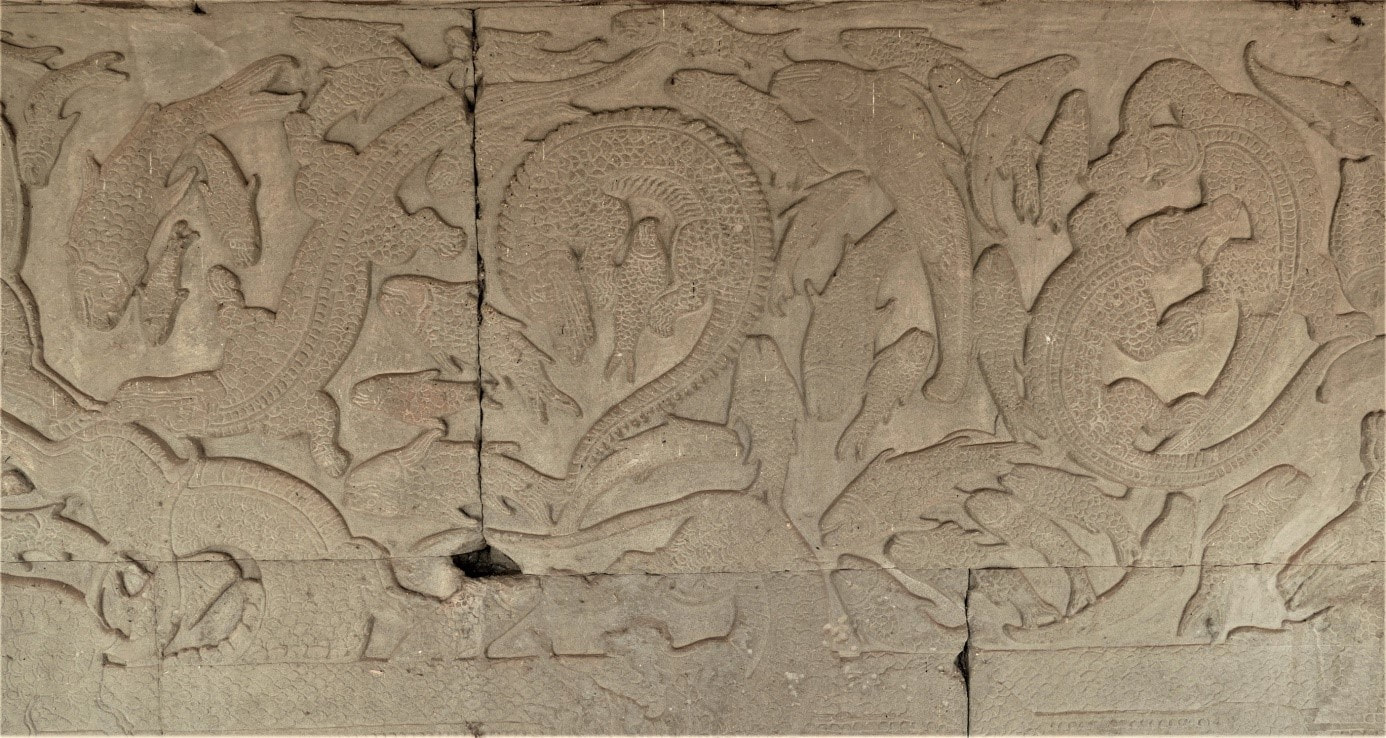 Bild 15: Angkor Wat (Südost-Galerie) Quirlen des Milchozeans