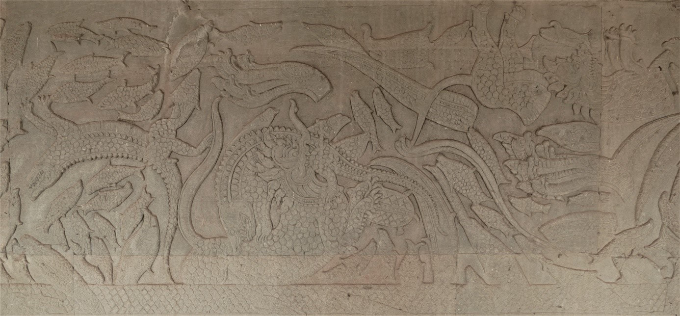 Bild 16: Angkor Wat (Südost-Galerie) Quirlen des Milchozeans