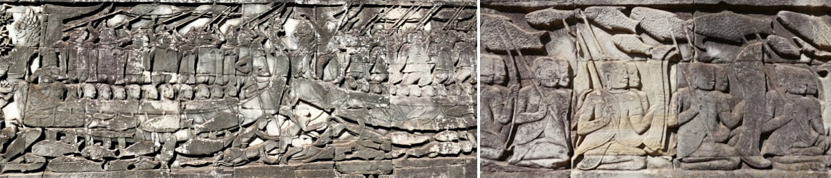 Bild 24 & 25: Bayon Tempel
